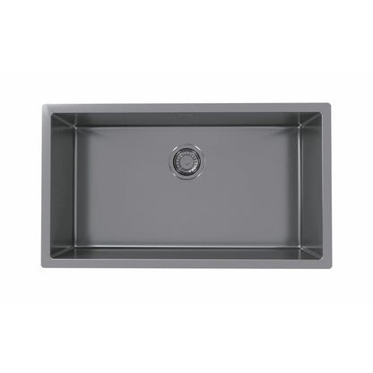 Alveus Monarch Quadrix 60 Sink For 800-900mm Cabinet In Single Bowl Anthracite 1122730N