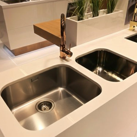 Alveus Monarch Variant 10 Undermount Sink For 600mm Cabinet In Single Bowl Stainless Steel Life Style