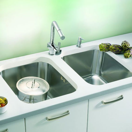 Alveus Monarch Variant 10 Undermount Sink For 600mm Cabinet In Single Bowl Stainless Steel Life Style