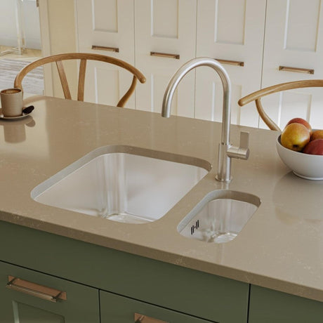 Alveus Monarch Variant 10 Undermount Sink For 600mm Cabinet In Single Bowl Stainless Steel 1145080N Lifestyle