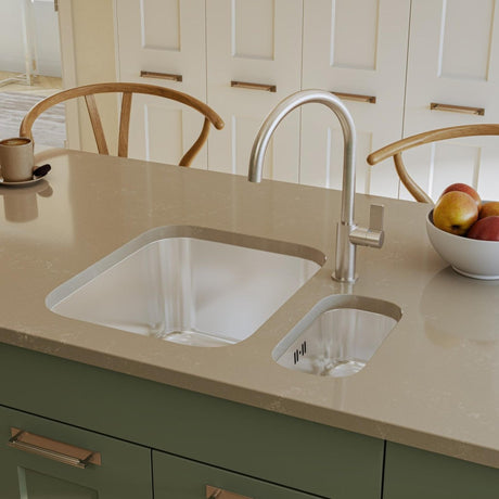 Alveus Monarch Variant 10 Undermount Sink For 800-900mm Cabinet In Single Bowl Gold 1113575N Lifestyle
