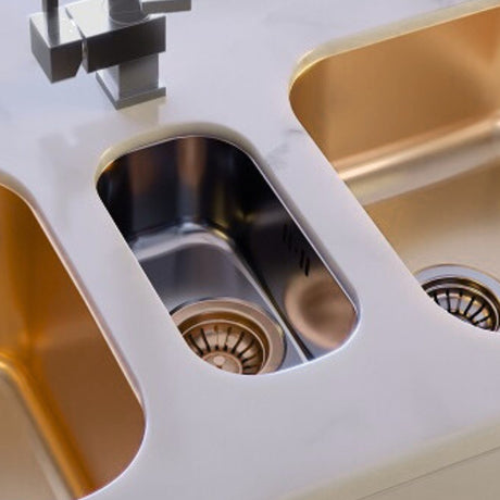 Alveus Monarch Variant 110 Undermount Sink for 400mm Cabinet in Single Bowl Bronze Life Style