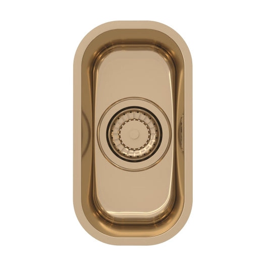 Alveus Monarch Variant 110 Undermount Sink For 400mm Cabinet In Single Bowl Bronze 1114242N