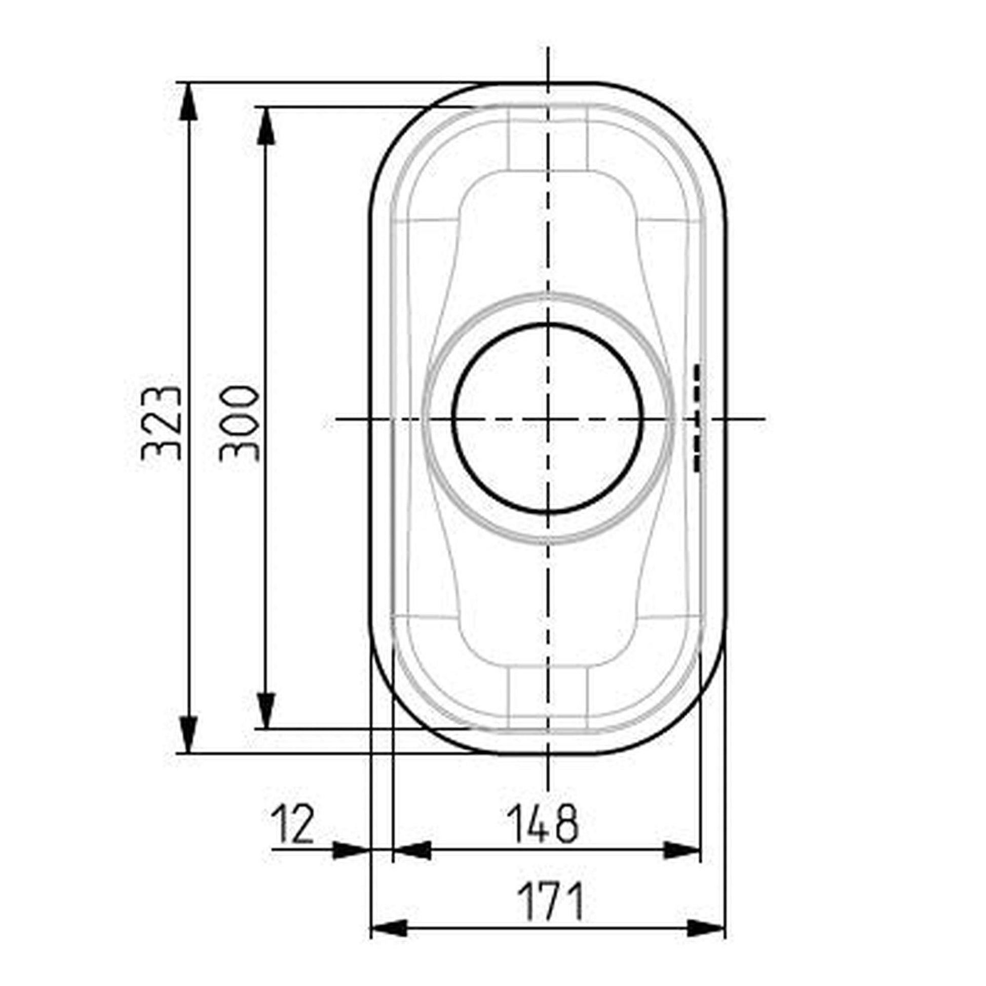 Alveus Monarch Variant 110 Undermount Sink For 400mm Cabinet In Single Bowl Bronze 1114242N Dimensions