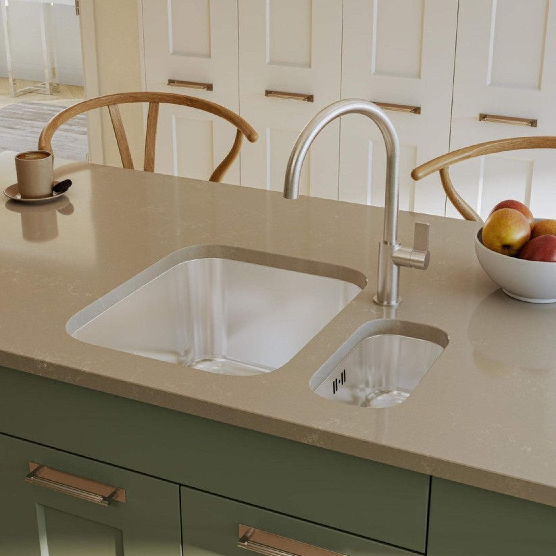 Alveus Monarch Variant 110 Undermount Sink For 400mm Cabinet In Single Bowl Copper 1114241N Lifestyle