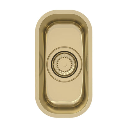 Alveus Monarch Variant 110 Undermount Sink For 400mm Cabinet In Single Bowl Gold 1114240N
