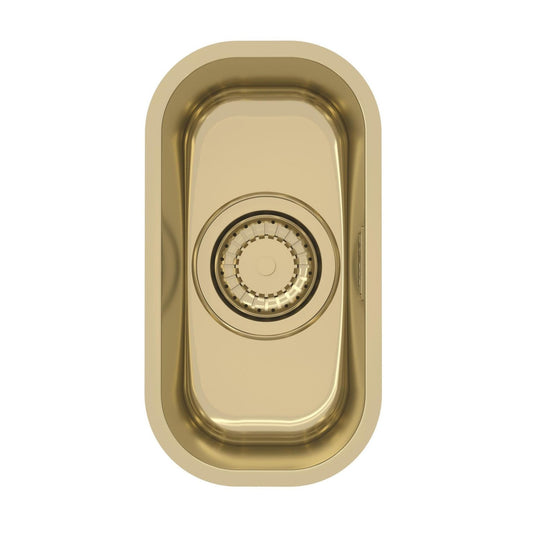 Alveus Monarch Variant 110 Undermount Sink For 400mm Cabinet In Single Bowl Gold 1114240N
