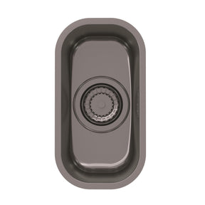 Alveus Monarch Variant 110 Undermount Sink For 600mm Cabinet In Single Bowl Anthracite 1114243N
