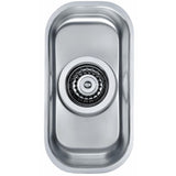 Alveus Monarch Variant 110 Undermount Sink For 600mm Cabinet In Single Bowl Stainless Steel 1145082N