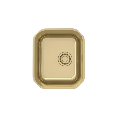 Alveus Monarch Variant 40 Undermount Sink For 300mm Cabinet In Single Bowl Gold 1113584N