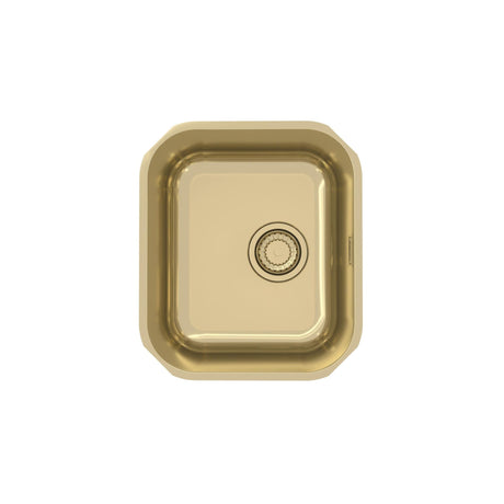 Alveus Monarch Variant 40 Undermount Sink For 300mm Cabinet In Single Bowl Gold 1113584N