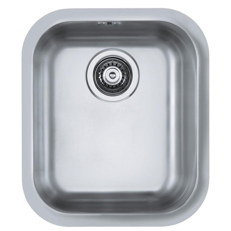 Alveus Monarch Variant 40 Undermount Sink For 600mm Cabinet In Single Bowl Stainless Steel 1145081N