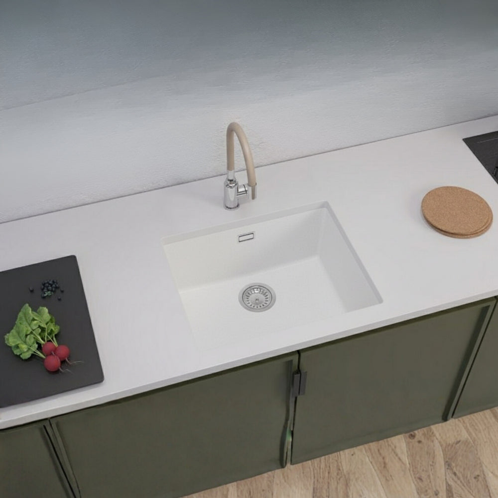 Alveus Omni 30 Undermount Sink for 600mm Cabinet in Single Bowl Arctic Life Style