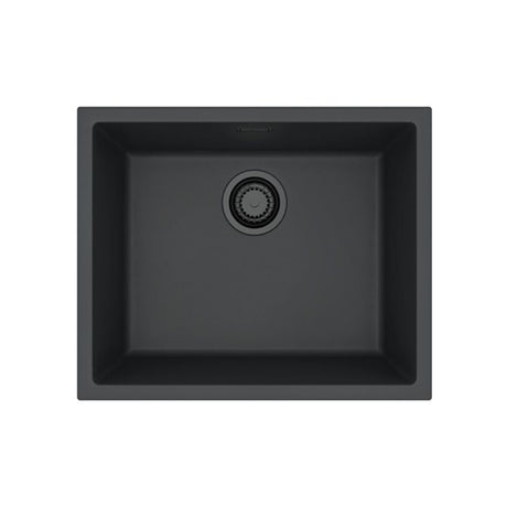 Alveus Omni 30 Undermount Sink for 600mm Cabinet in Single Bowl Black Front View