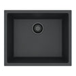 Alveus Omni 30 Undermount Sink for 600mm Cabinet in Single Bowl Carbon Front View