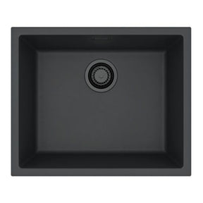 Alveus Omni 30 Undermount Sink for 600mm Cabinet in Single Bowl Carbon Front View