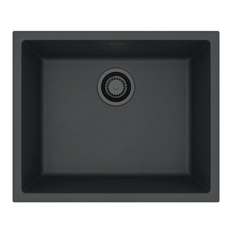 Alveus Omni 30 Undermount Sink for 600mm Cabinet in Single Bowl Carbon Front View