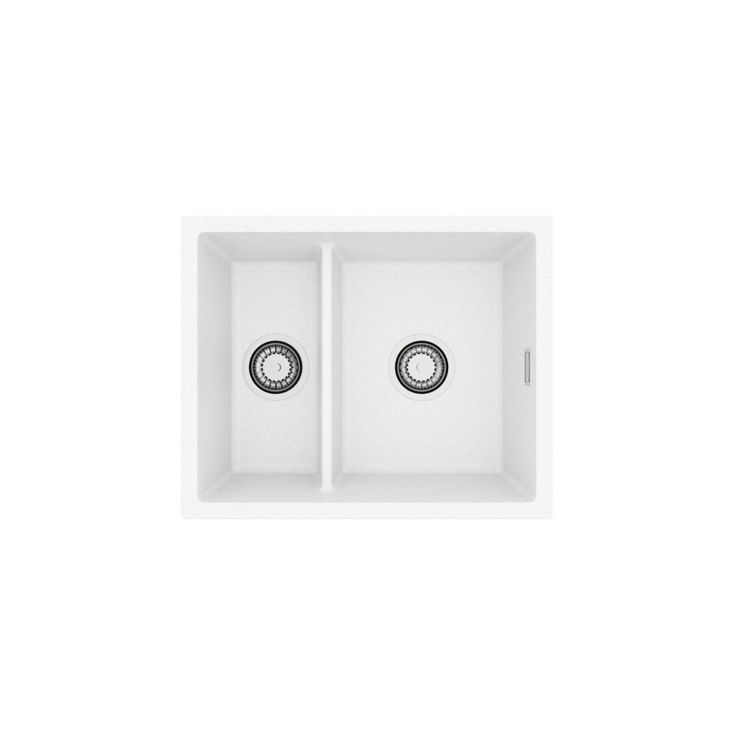 Alveus Omni 50 Undermount Sink For 600mm Cabinet In Single bowl single drainer Arctic 1150065N