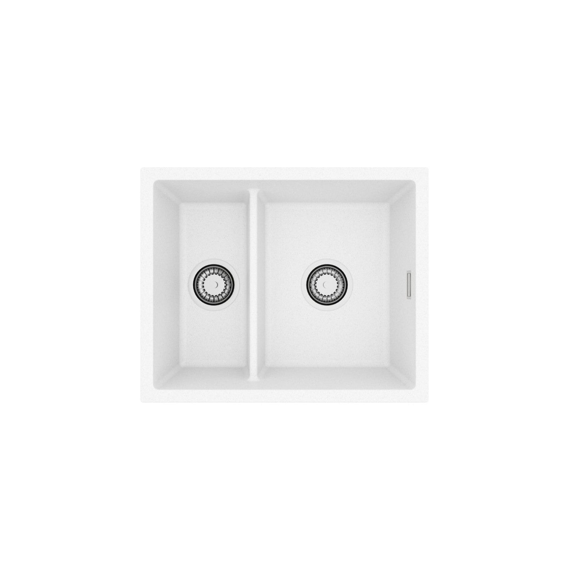 Alveus Omni 50 Undermount Sink For 600mm Cabinet In Single bowl single drainer Arctic 1150065N