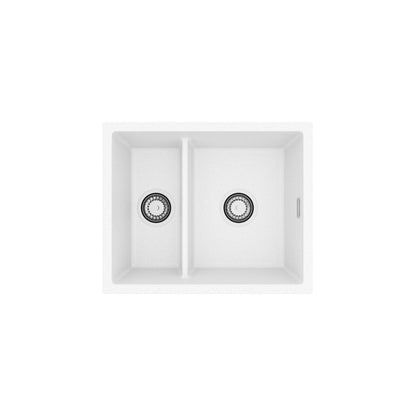 Alveus Omni 50 Undermount Sink For 600mm Cabinet In Single bowl single drainer Arctic 1150065N