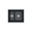 Alveus Omni 50 Undermount Sink For 600mm Cabinet In Single bowl single drainer Black 1150071N