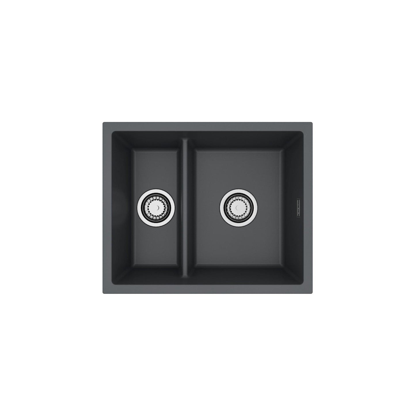 Alveus Omni 50 Undermount Sink For 600mm Cabinet In Single bowl single drainer Black 1150071N
