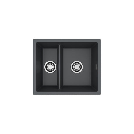 Alveus Omni 50 Undermount Sink For 600mm Cabinet In Single bowl single drainer Black 1150071N