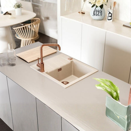 Alveus Oz Monarch Kitchen Mixer Tap with Single Lever in Copper Life Style