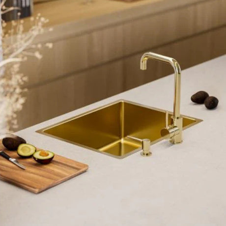 Alveus Oz Monarch Kitchen Mixer Tap with Single Lever in Gold Life Style