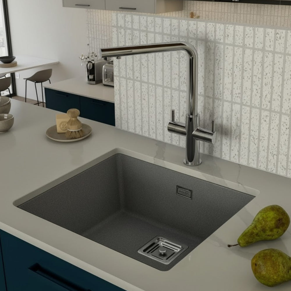 Alveus Quadrix 50 Granital Sink for 600-800mm Cabinet in Single Bowl Life Style