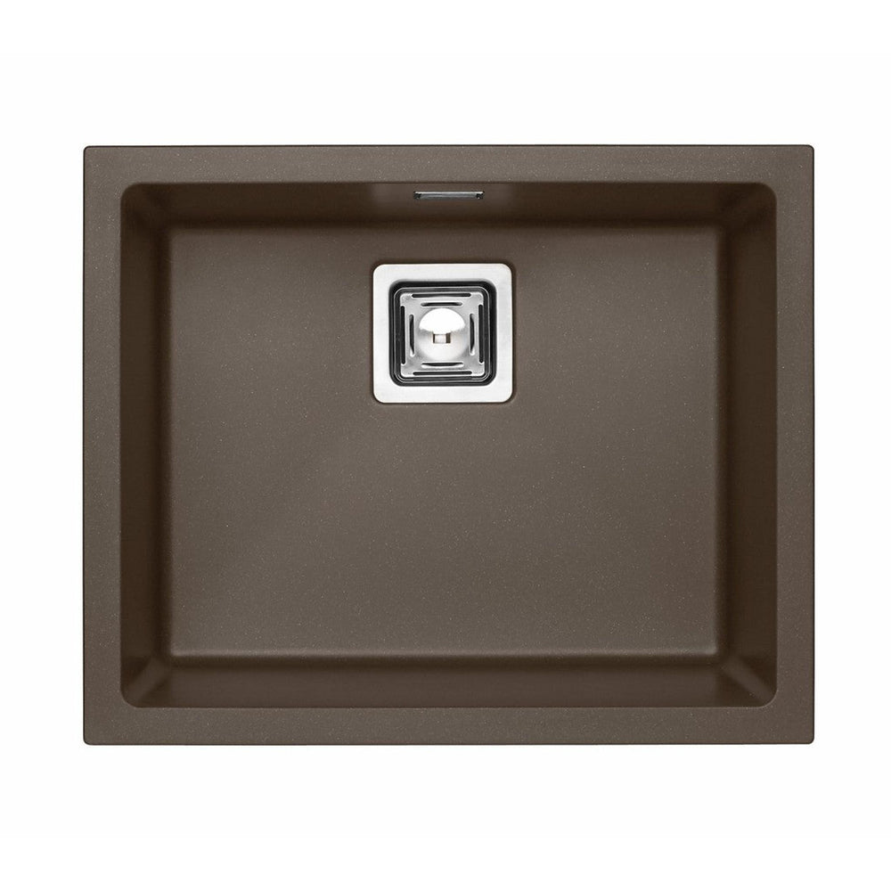 Alveus Quadrix 50 Granital Sink for 800-900mm Cabinet in Single Bowl Chocolate
