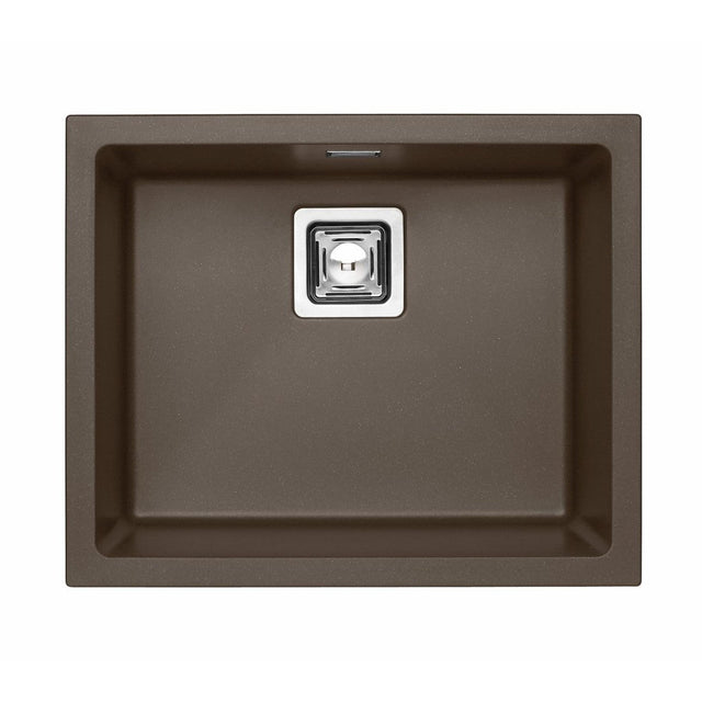Alveus Quadrix 50 Sink For 800-900mm Cabinet In Single Bowl Chocolate 1108036N