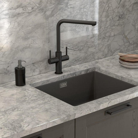 Alveus Quadrix 50 Sink For 800-900mm Cabinet In Single Bowl Steel 1108037N Lifestyle