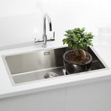 Alveus Quadrix 60 Sink For 800-900mm Cabinet In Single Bowl Stainless Steel Life Style