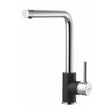 Alveus Selma Kitchen Tap in Black & Chrome Finish with Single Lever Mixer
