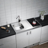 Alveus Selma Kitchen Tap in Black & Chrome Finish with Single Lever Mixer Life Style