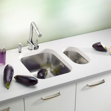 Alveus Variant 110 Undermount Sink for 600mm Cabinet in Single Bowl Stainless Steel Life Style