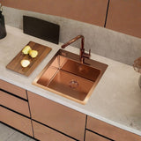 Alveus Zeos-P Monarch Kitchen Mixer Tap Pull-Out with Single Lever Control in Copper Life Style