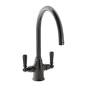 Bidbury & Co. Amesbury Kitchen Mixer Tap with White Tipped Lever Handles & Regal Aesthetic