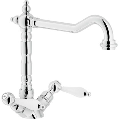 Nobili Antica P Spout Traditional Style Kitchen Tap in Chrome-The Tap Collection
