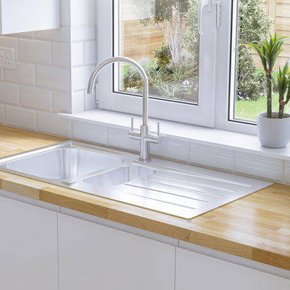Nobili Aquerelli J Spout Kitchen Tap in Chrome-The Tap Collection