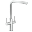 Nobili Aquerelli L Spout Kitchen Tap in Chrome-The Tap Collection
