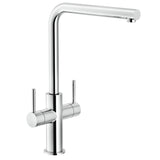 Nobili Aquerelli L Spout Kitchen Tap in Chrome-The Tap Collection