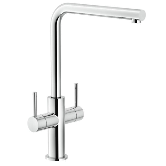 Nobili Aquerelli L Spout Kitchen Tap in Chrome-The Tap Collection