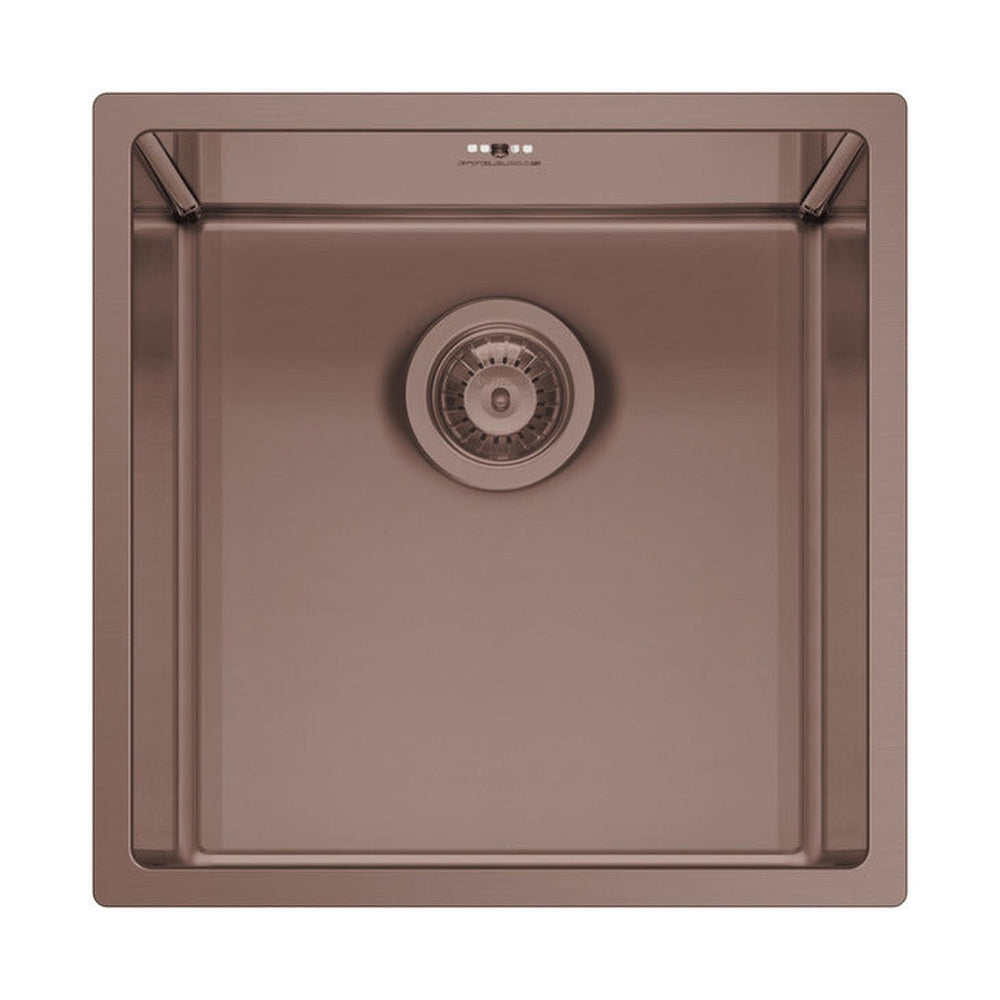 Astris Colora Flush mount Undermount Inset mount Single Bowl Kitchen Sink For450mm Cabinet in Stainless Steel Copper
56590961