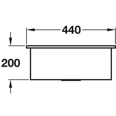 Astris Colora Flush mount Undermount Inset mount Single Bowl Kitchen Sink For450mm Cabinet in Stainless Steel Copper
 56590961 Dimension
