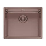 Astris Colora  Flush mount Undermount Inset mount Single Bowl Kitchen Sink For 600mm Cabinet in Stainless Steel Copper Coloured 56590071
