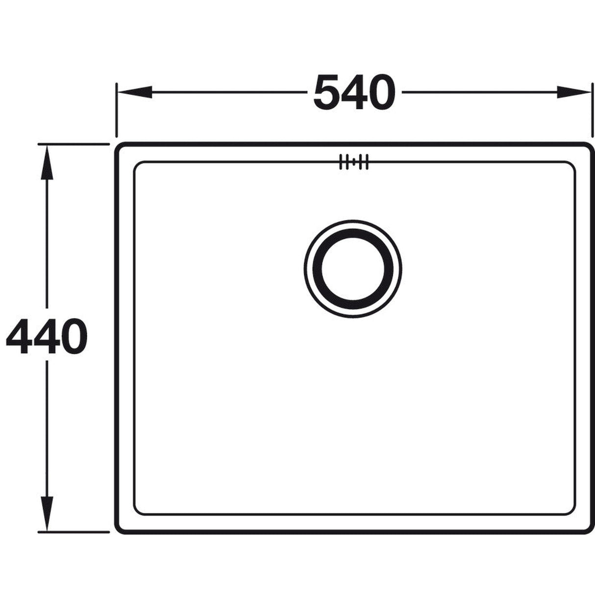 Astris Colora  Flush mount Undermount Inset mount Single Bowl Kitchen Sink For 600mm Cabinet in Stainless Steel Dimension 1
