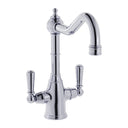 Bidbury & Co. Bickton Monobloc Kitchen Mixer Tap with Twin Lever Metal Handles