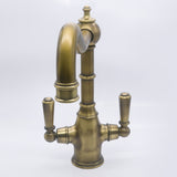Bidbury & Co. Bickton Monobloc Kitchen Mixer Tap with Twin Lever Metal Handles